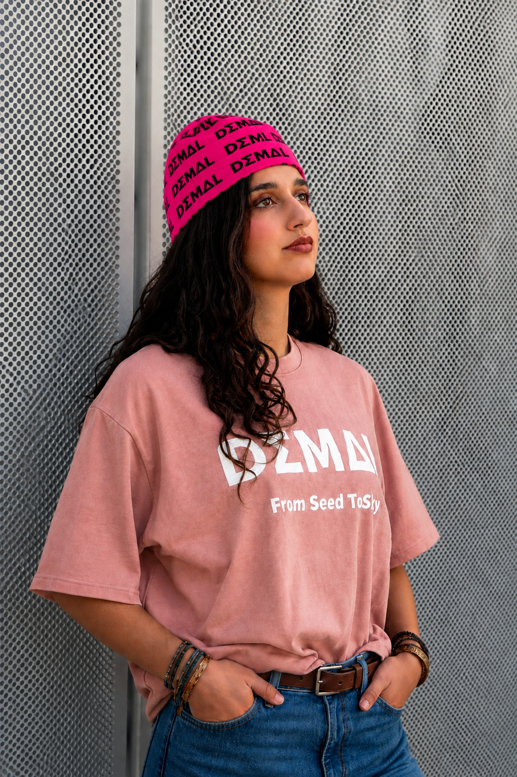 DΣM∆L All-Over Logo Beanie