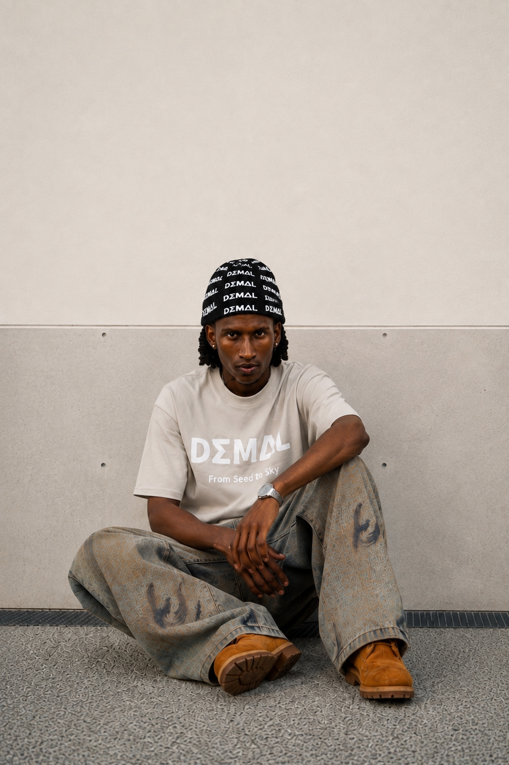 DΣM∆L All-Over Logo Beanie