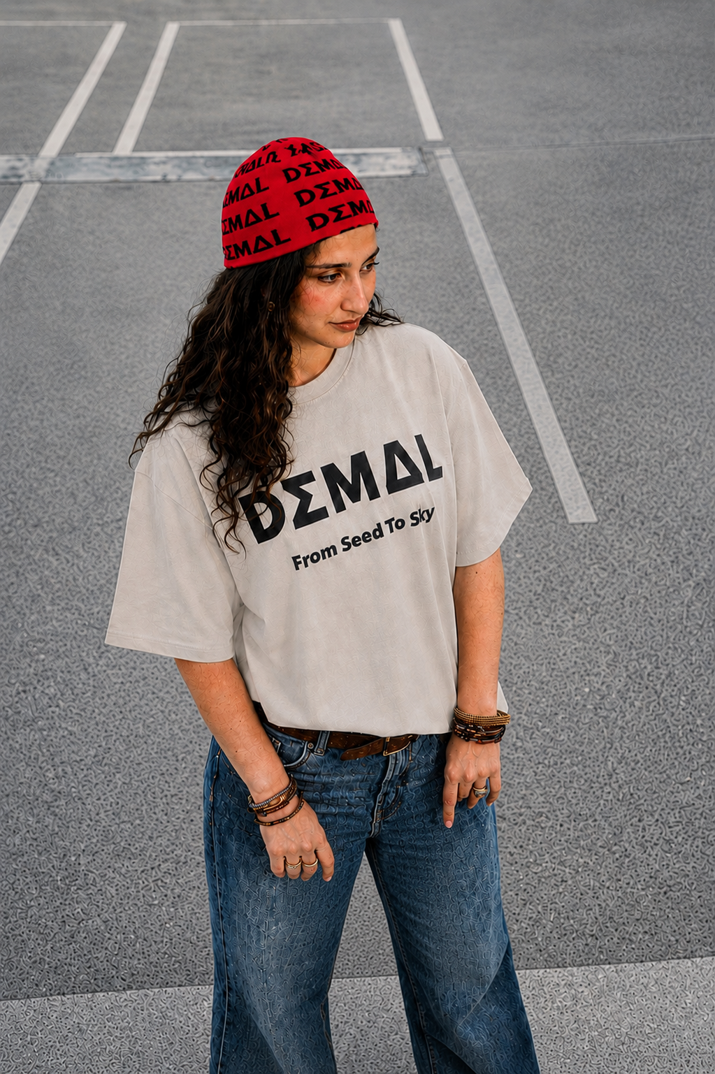 DΣM∆L All-Over Logo Beanie